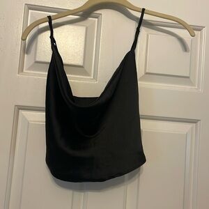 NWT. Garage. Crop top black camisole. Size medium. Adjustable straps